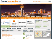 Tablet Screenshot of iknowknoxville.com